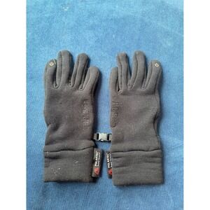 LL Bean Polartec Power Stretch Gloves Womens M Black Touchscreen
